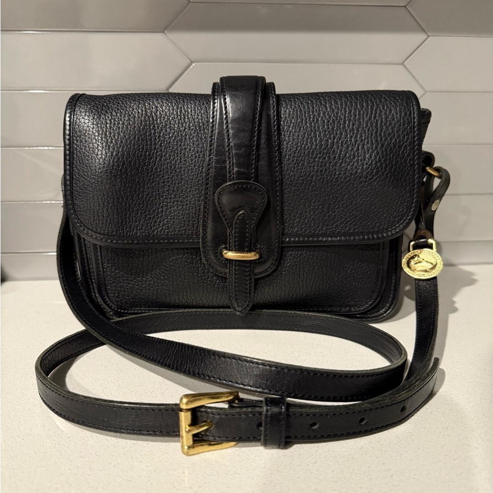 Vintage Dooney and Bourke P125 Pocket Equestrian East West Flap